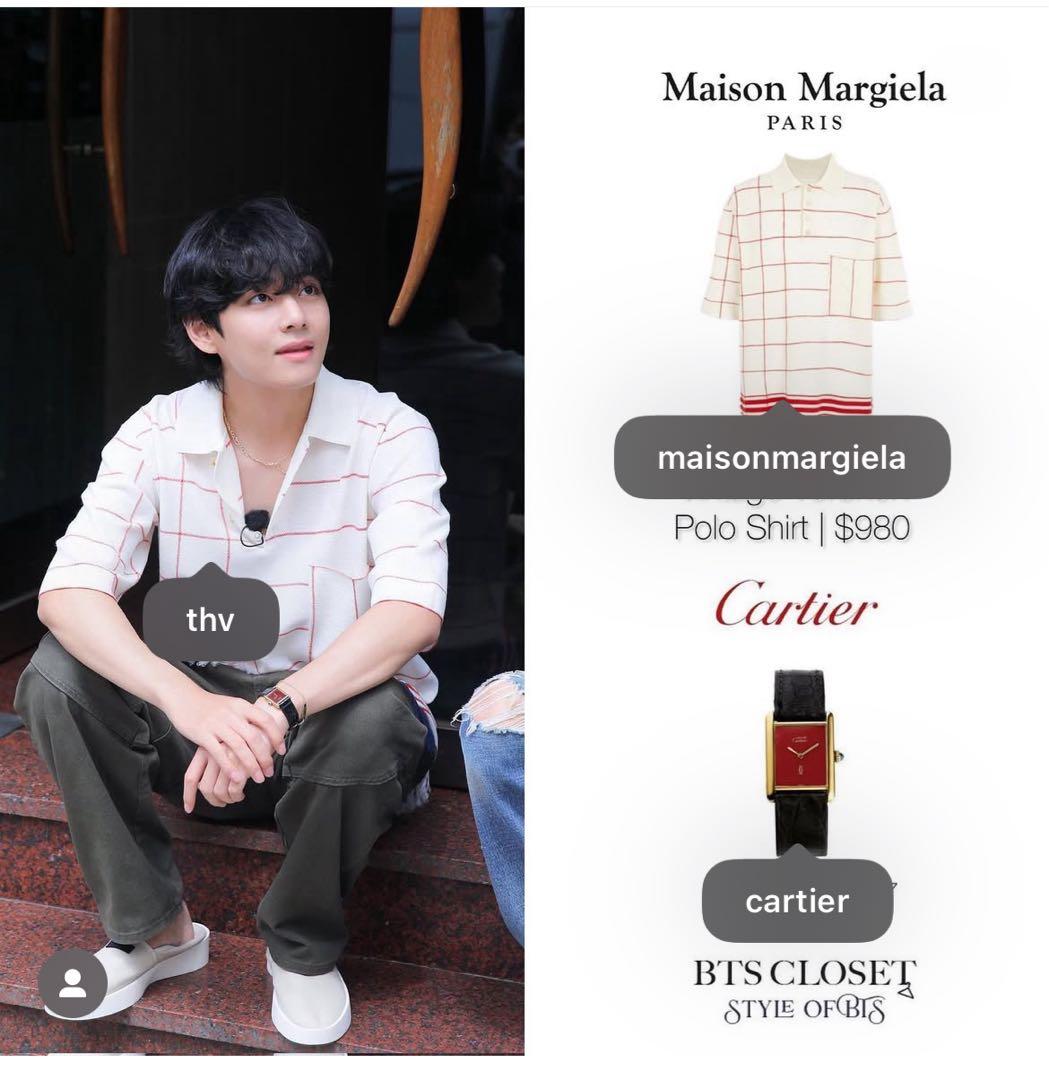 テテ着用マルジェラMargiela チェック ポロシャツ半袖 XS