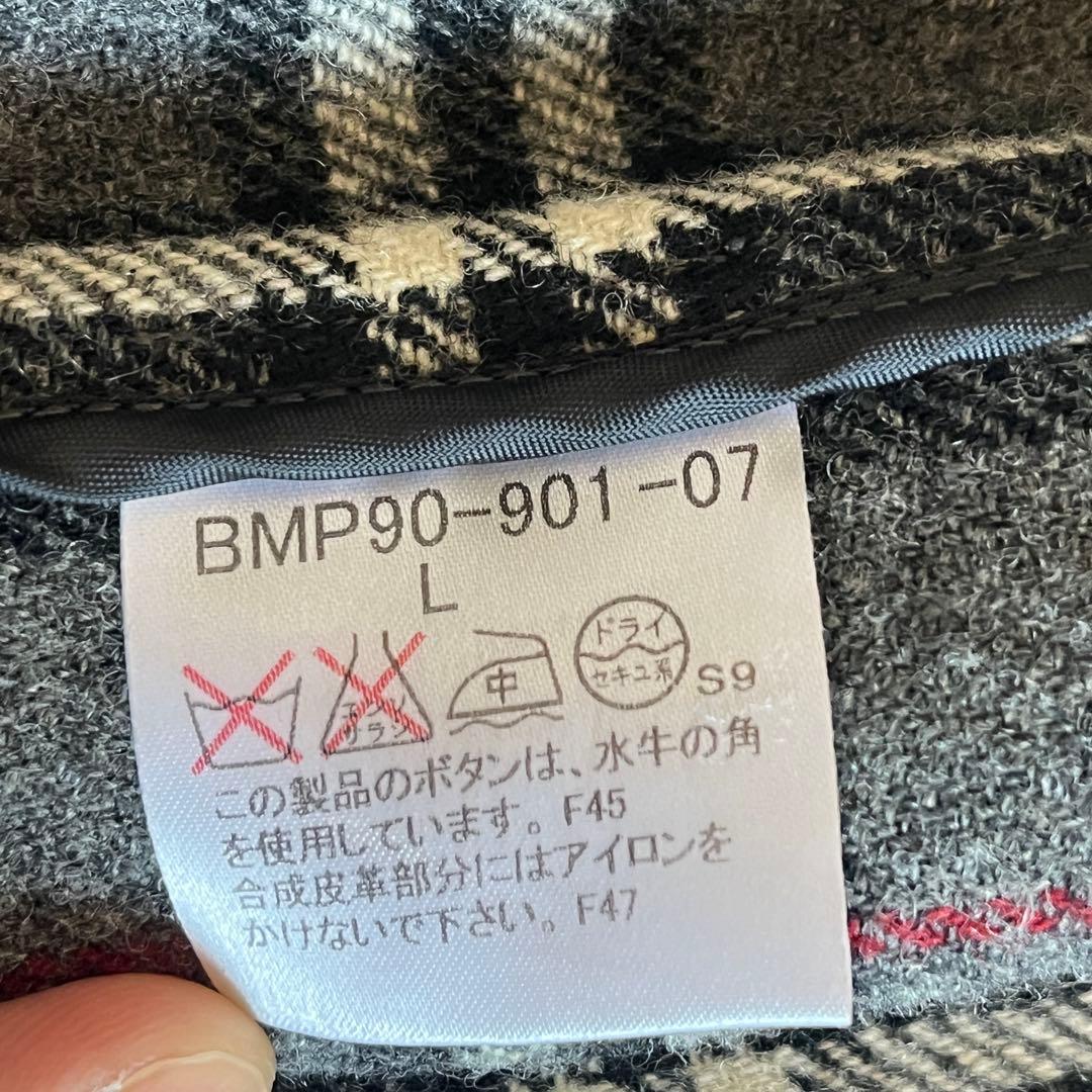 美品　バーバリーブラックレーベル　ダッフルコート　ノバチェック　ベルト　L