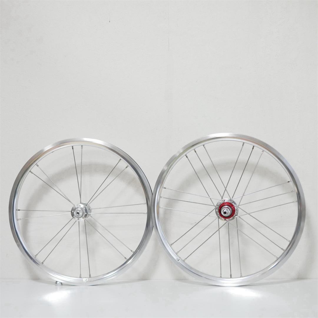 BROMPTON 2-7速用　シルバー　ホイールセット 　ワイドリム　新作