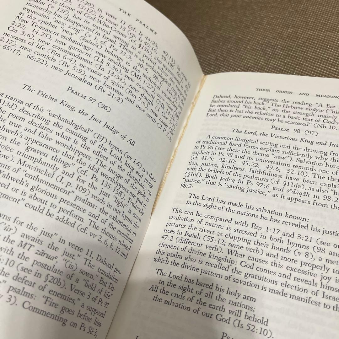 希少　THE PSALMS: THEIR ORIGIN AND MEANING