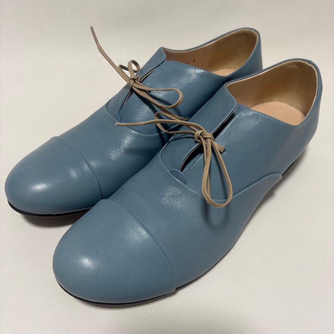 サリースコット レースアップシューズ ブルー　Lサイズ