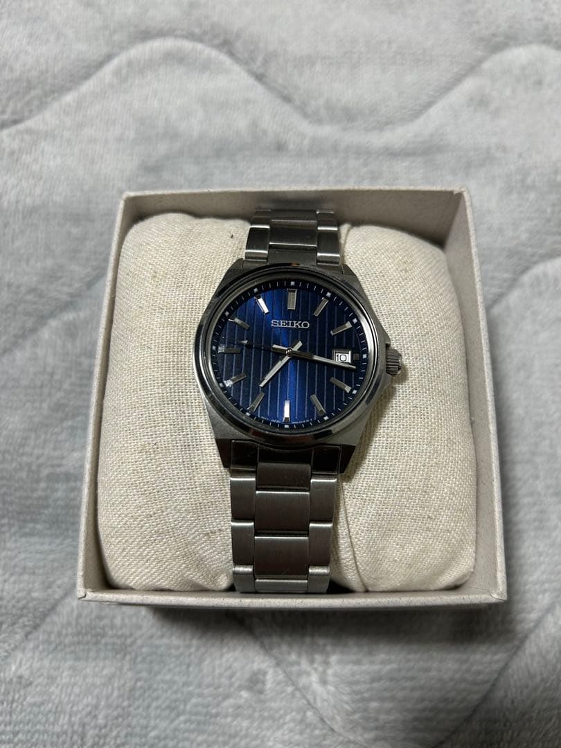 SEIKO クォーツ腕時計 ブルー