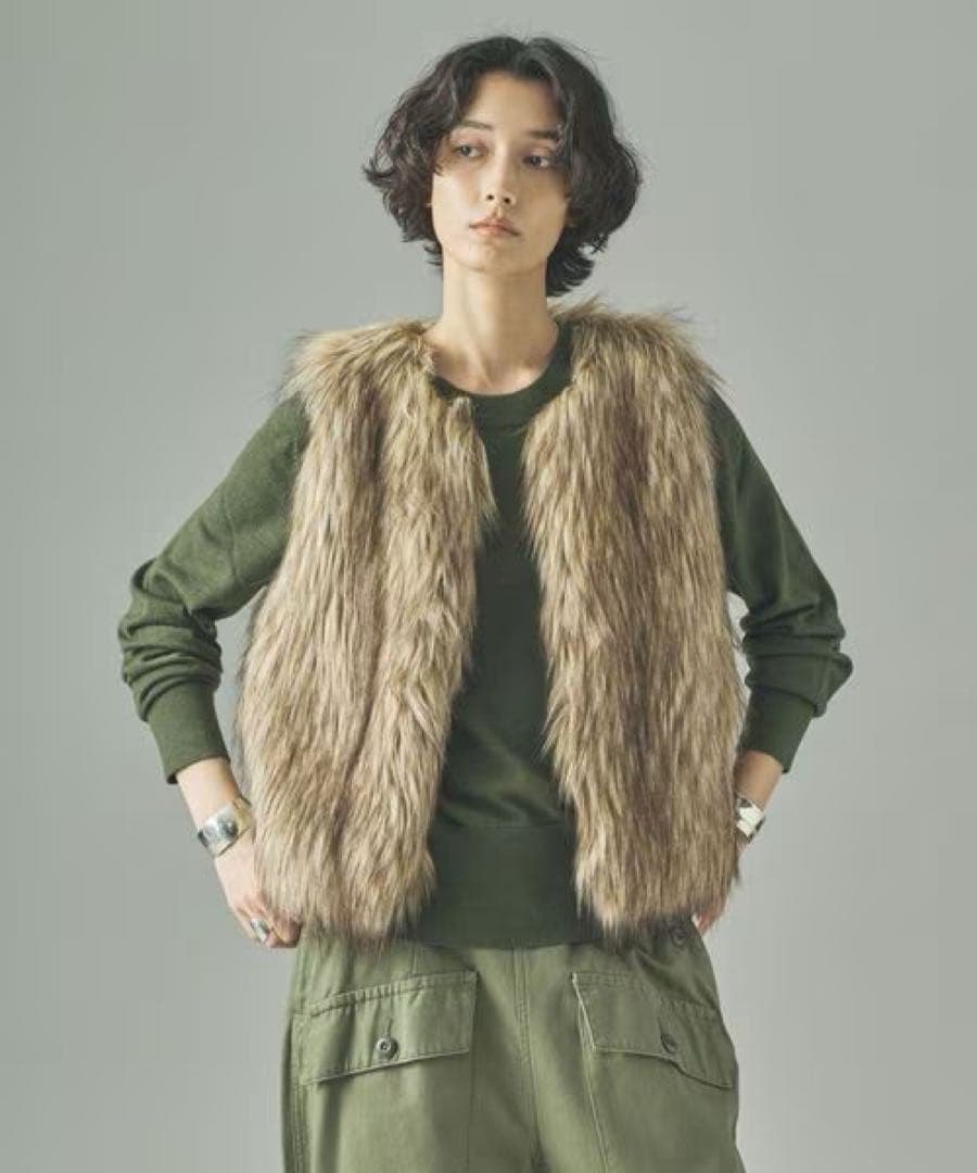 Curensology カレンソロジー 2025AW シャギーファーベスト★新品