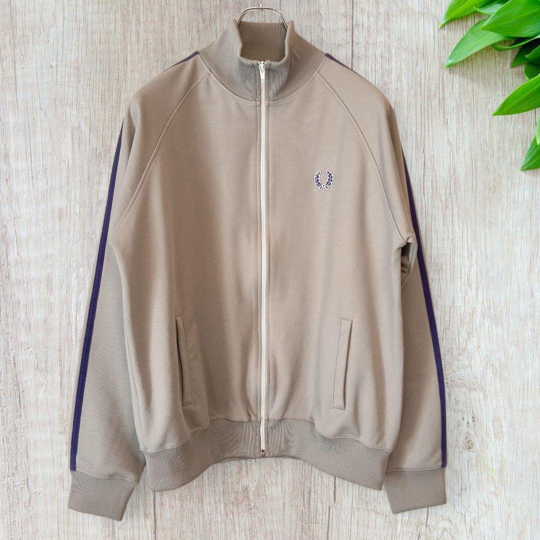 美品フレッドペリー ポルトガル製 ラインジャージ ポリエステル グレー L