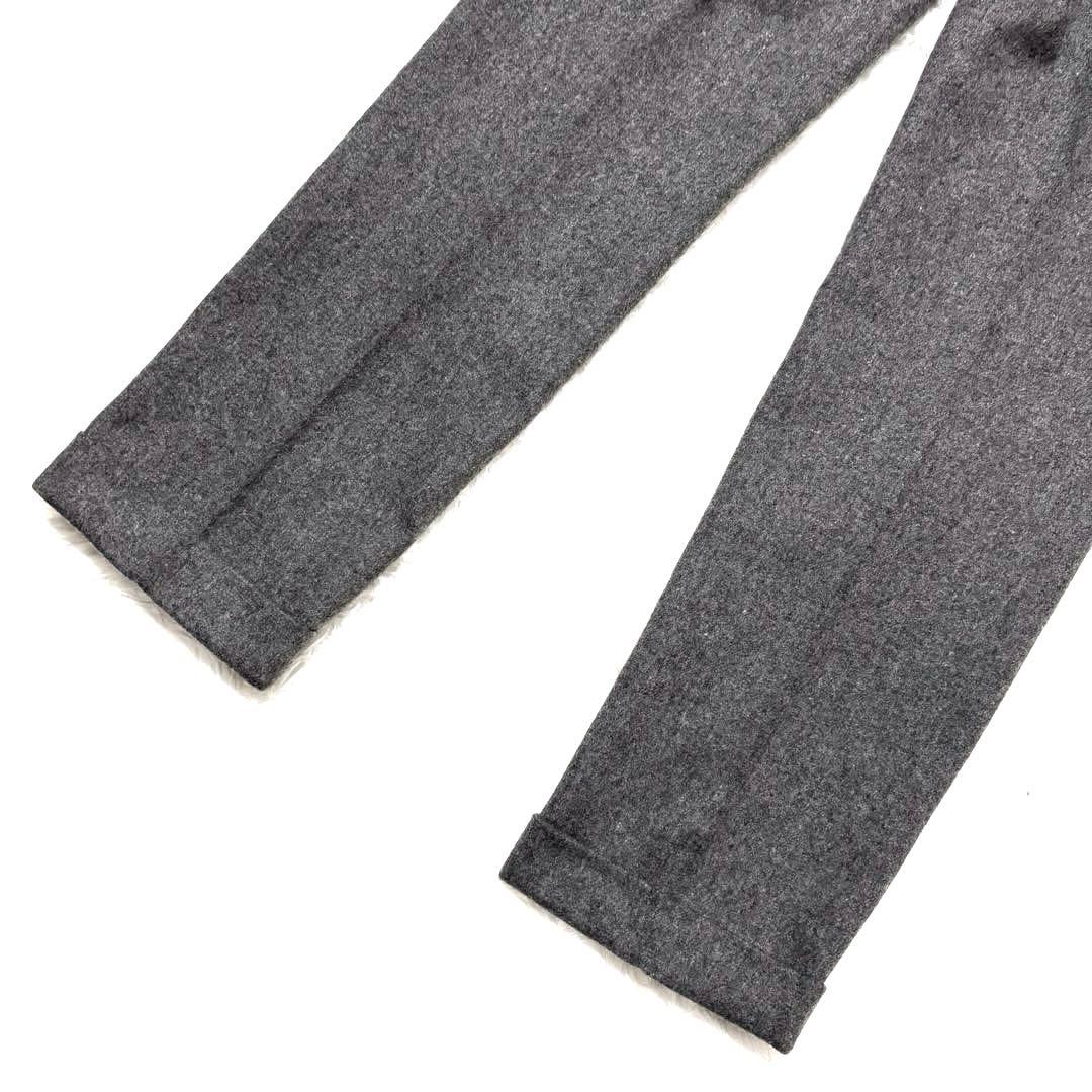 ✨美品✨24AW✨ビームス　フランネル　スラックス　グレー　Lサイズ