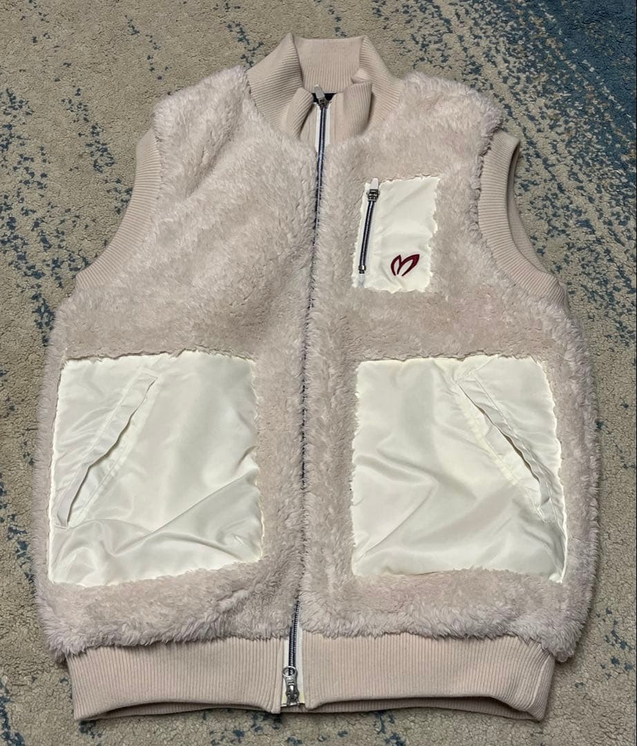 【美品】MASTER BUNNY EDITIONベスト サイズ4 ボア ホワイト
