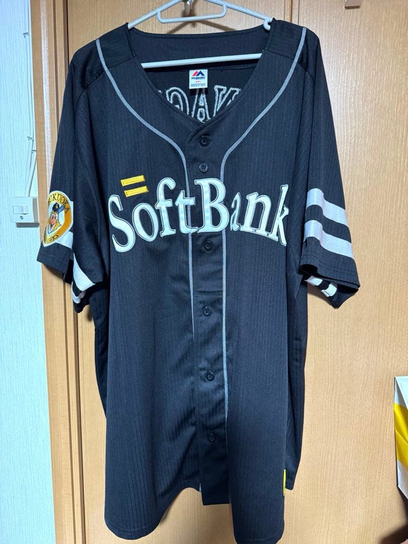ソフトバンク ヤナギタ ユニフォーム 2XL 黒