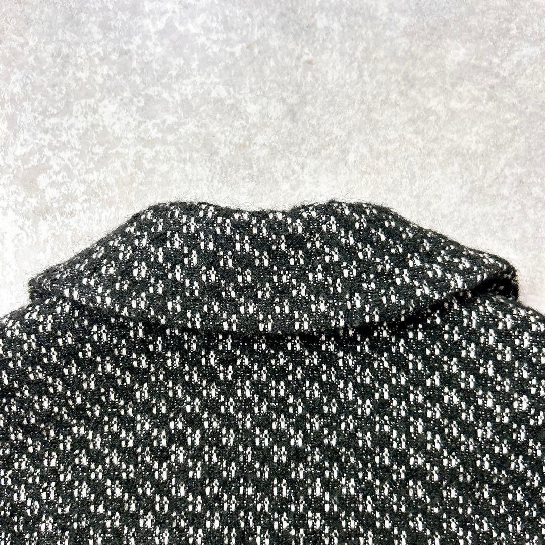 【美品】maje マージュ　アルパカ混ツイードジャケット　金ボタン　ゆったり　L