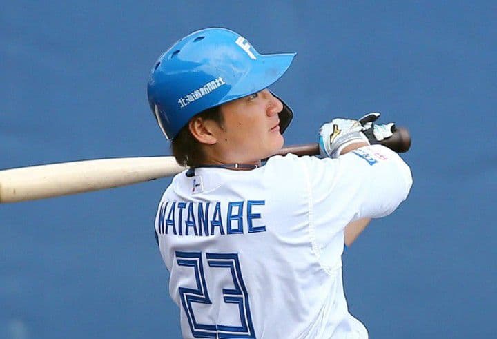 【レア】日本ハム　ファイターズ　渡邉　ホーム　ユニフォーム　ファナティクス　L