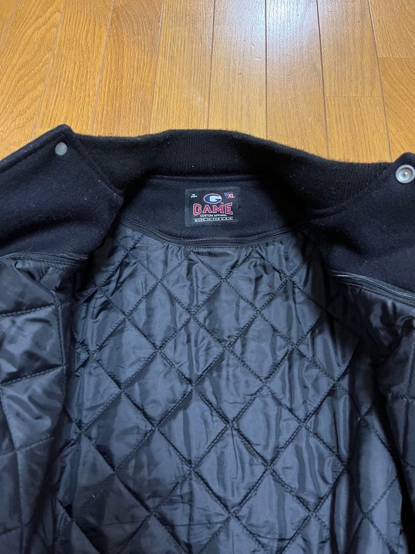 ジャケット・アウター GAMEsportswear Varsity Jacket all black