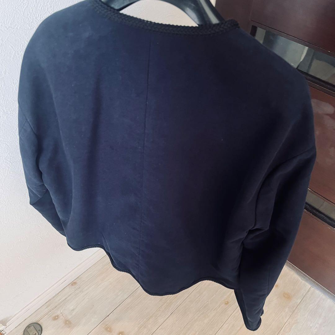 新品☆TOMORROWLAND コットンモールスキン クルーネックジャケット