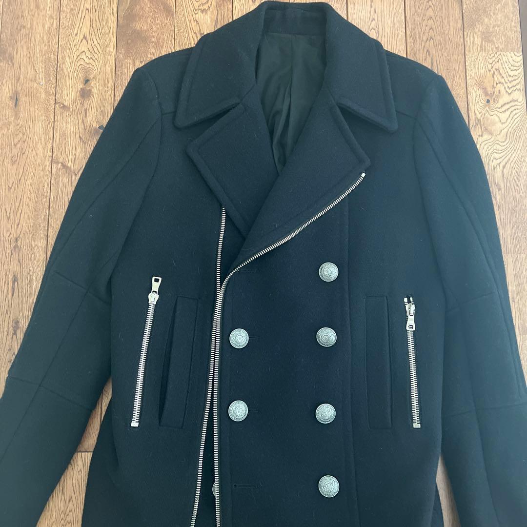 【最終値下げ・入手困難】BALMAIN ジップ ピーコート