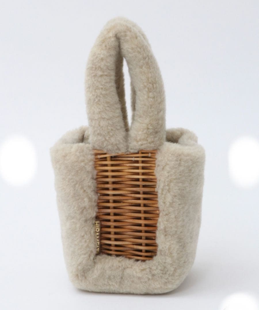 ebagos ボア・ウト・ウト・ラビットファーバッグ