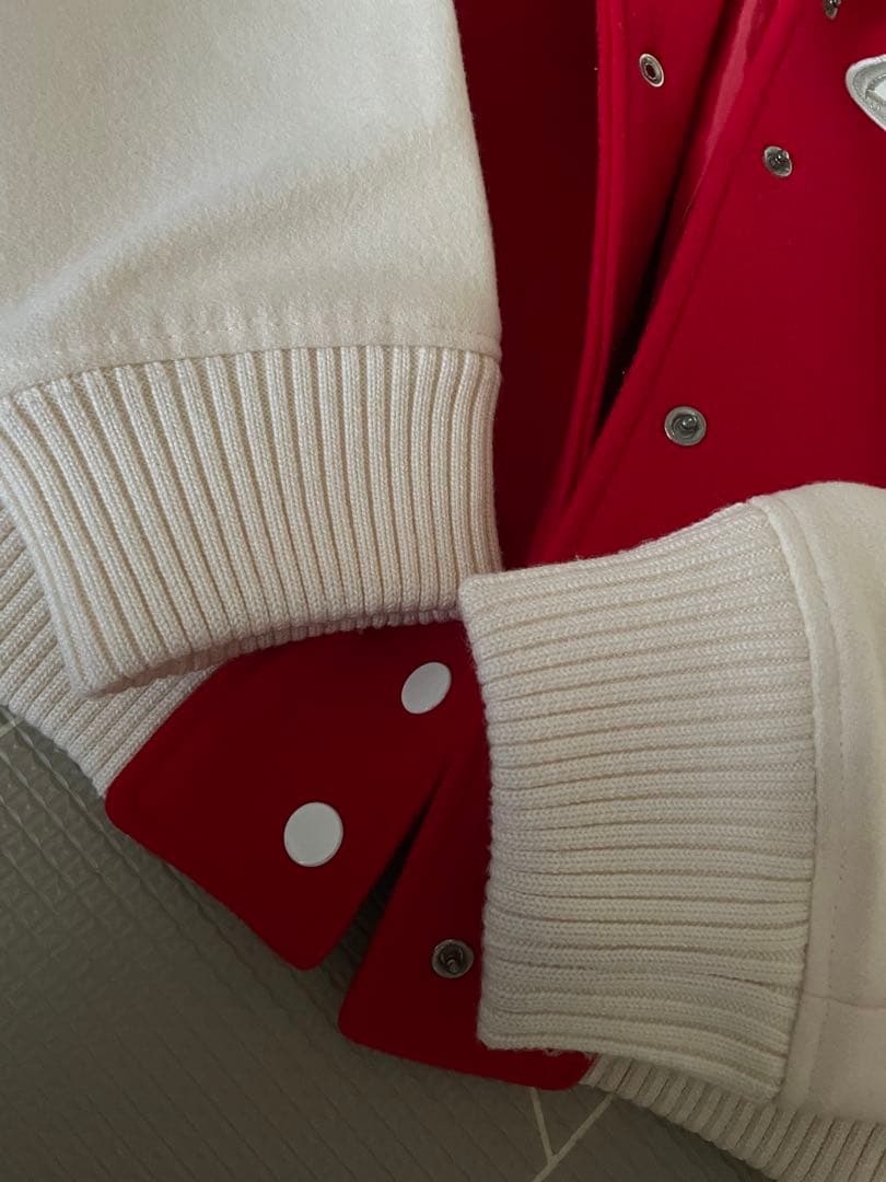 希少　クレージュ　courrèges スタジャン 38size 赤