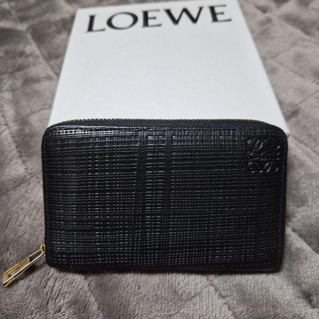 美品　送料込みLOEWE ケース　リネン　ユニセックス　ミニウォレット