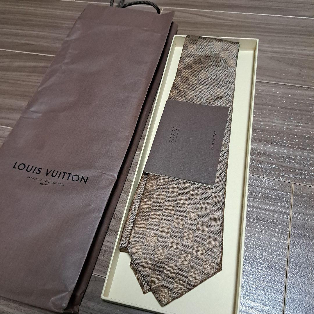 LOUIS VUITTON ダミエ　ネクタイ　美品
