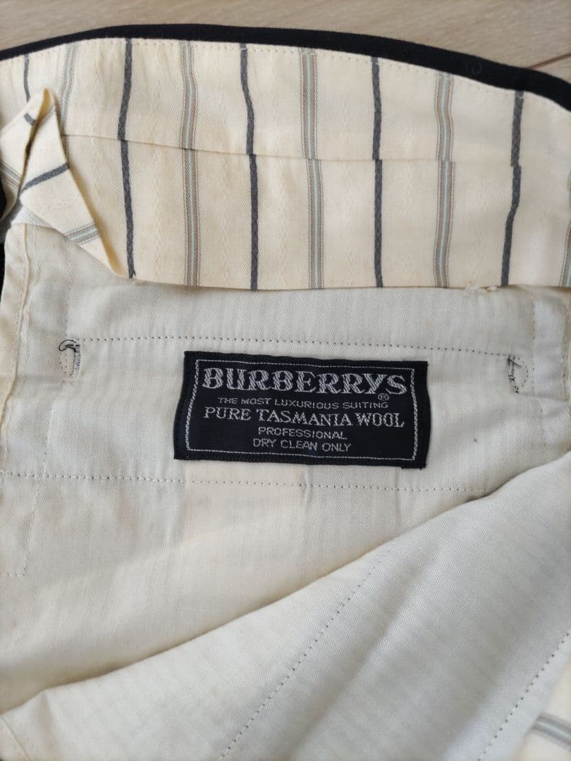 [Burberry]ネイビー ダブルブレスト ブレザー上下