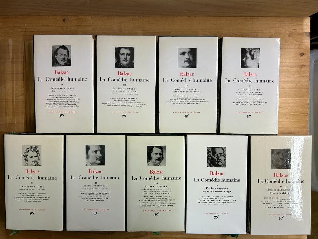 仏 ガリマール社 プレイヤード叢書 バルザック 人間喜劇Ⅱ～Ⅸ・Ⅺ ９巻セット