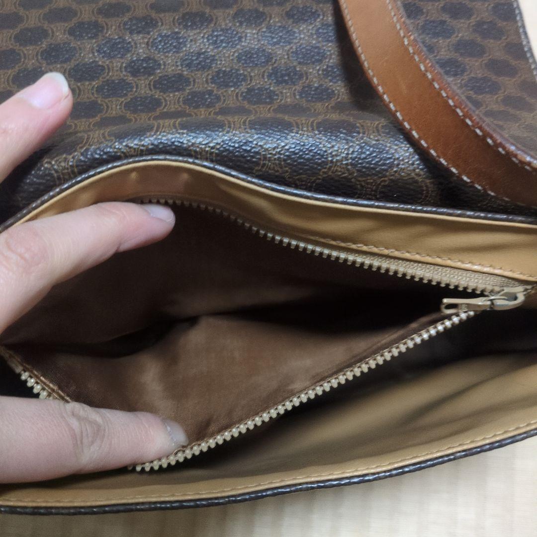 セリーヌ レザー ショルダーバッグ　オールドセリーヌ