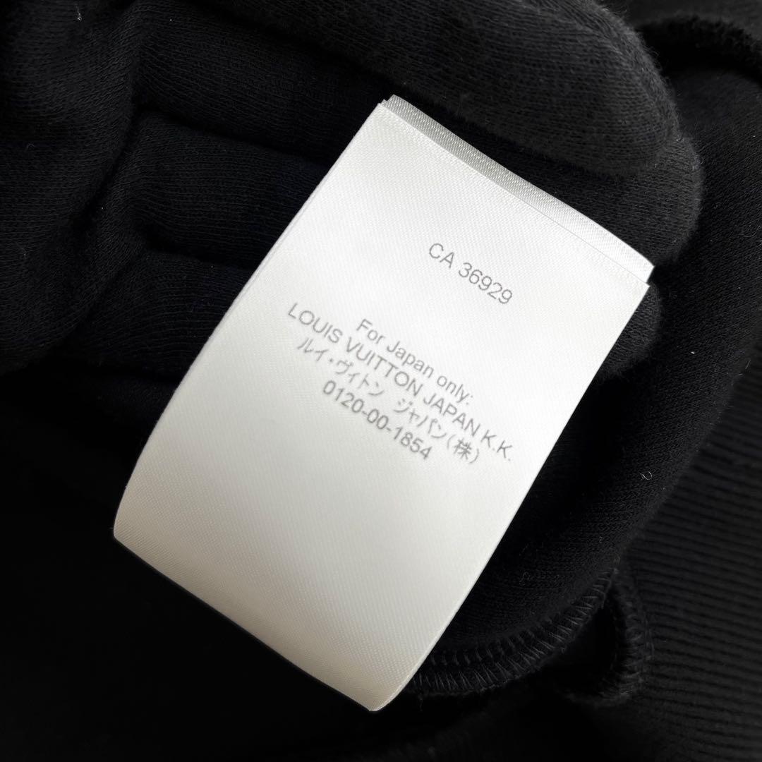 美品 ルイヴィトン ジャージ ジャケット コットン ブラック ロゴ 服 XL