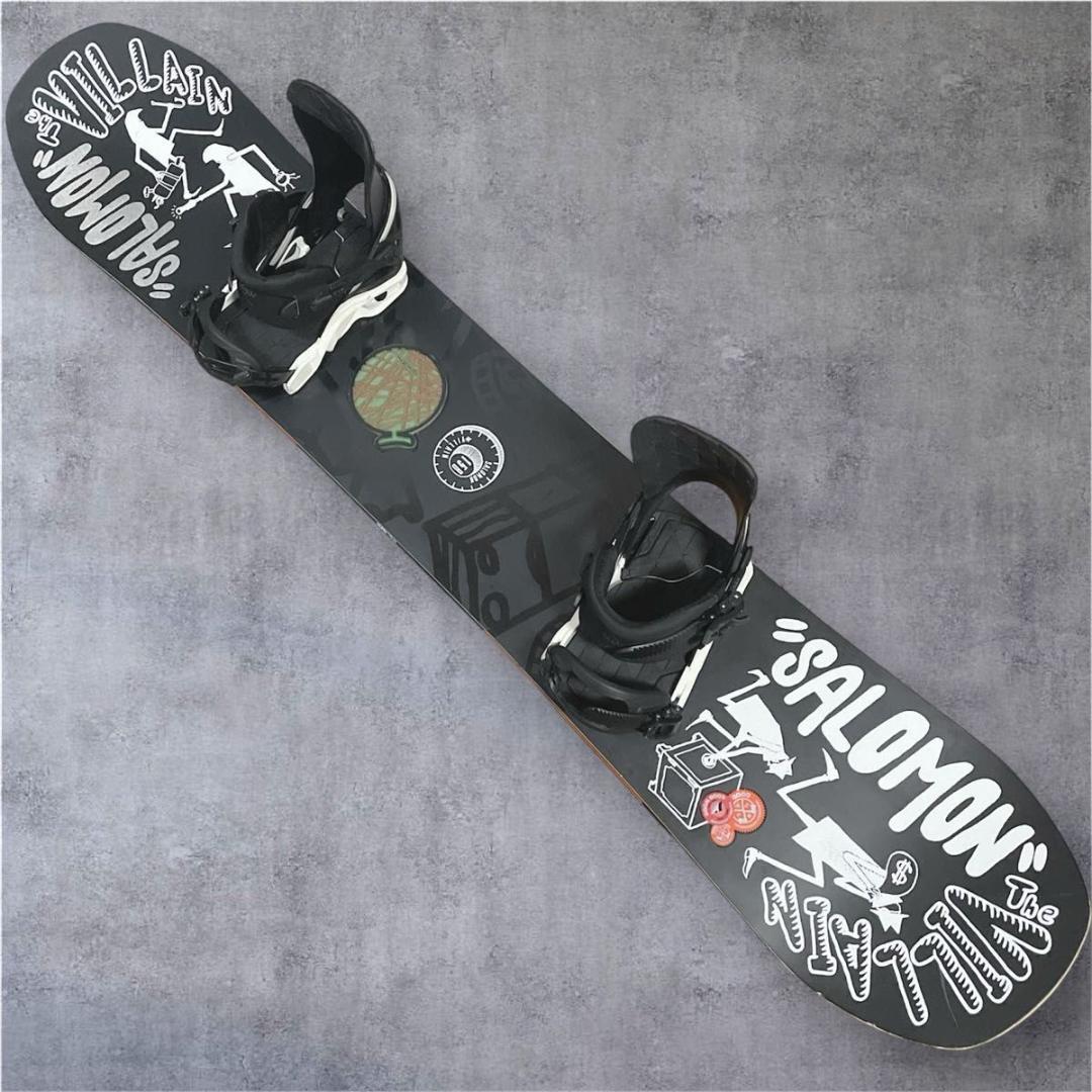 オールサロモン The Villain 158cm スノーボード 2点セット