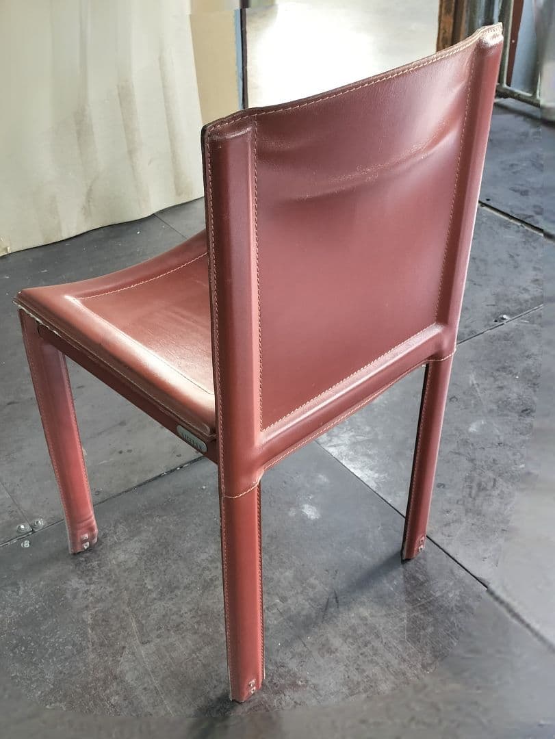 カッシーナ　ブラウンレザーアームチェア