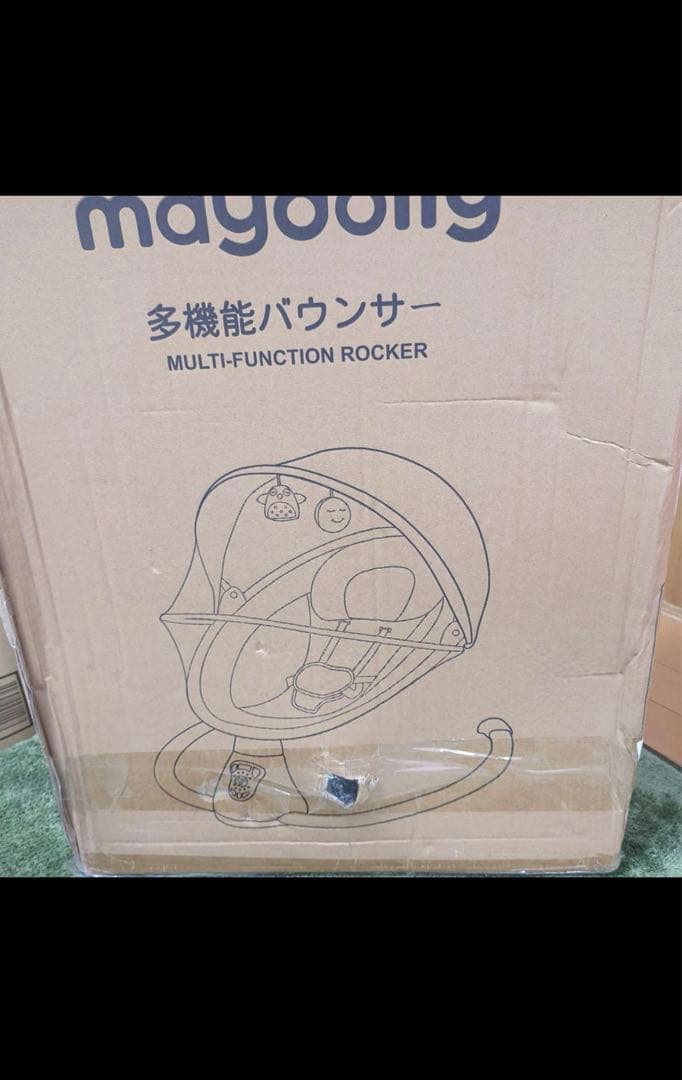 Feemomメロディー内蔵電動スイング 電動バウンサー 2Wayベビーラック