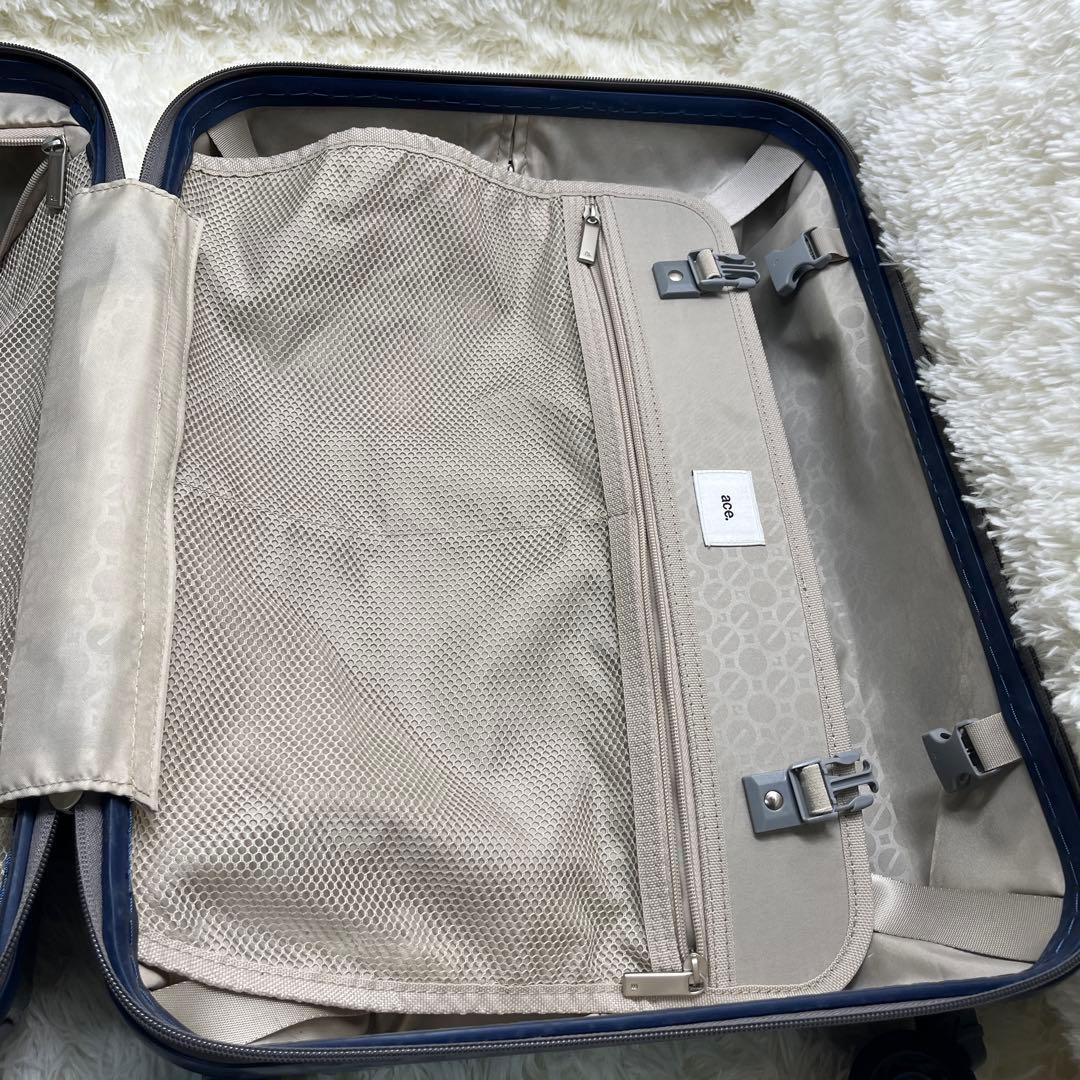 美品 ace. エース スーツケース 33L 機内持ち込みTASロック ネイビー