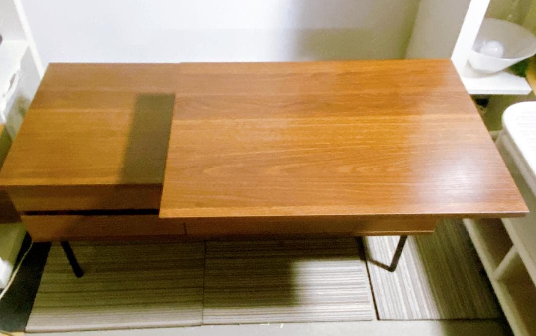 エアリゾーム ローテーブル 天板昇降式 収納付 北欧 モダン おしゃれテーブル