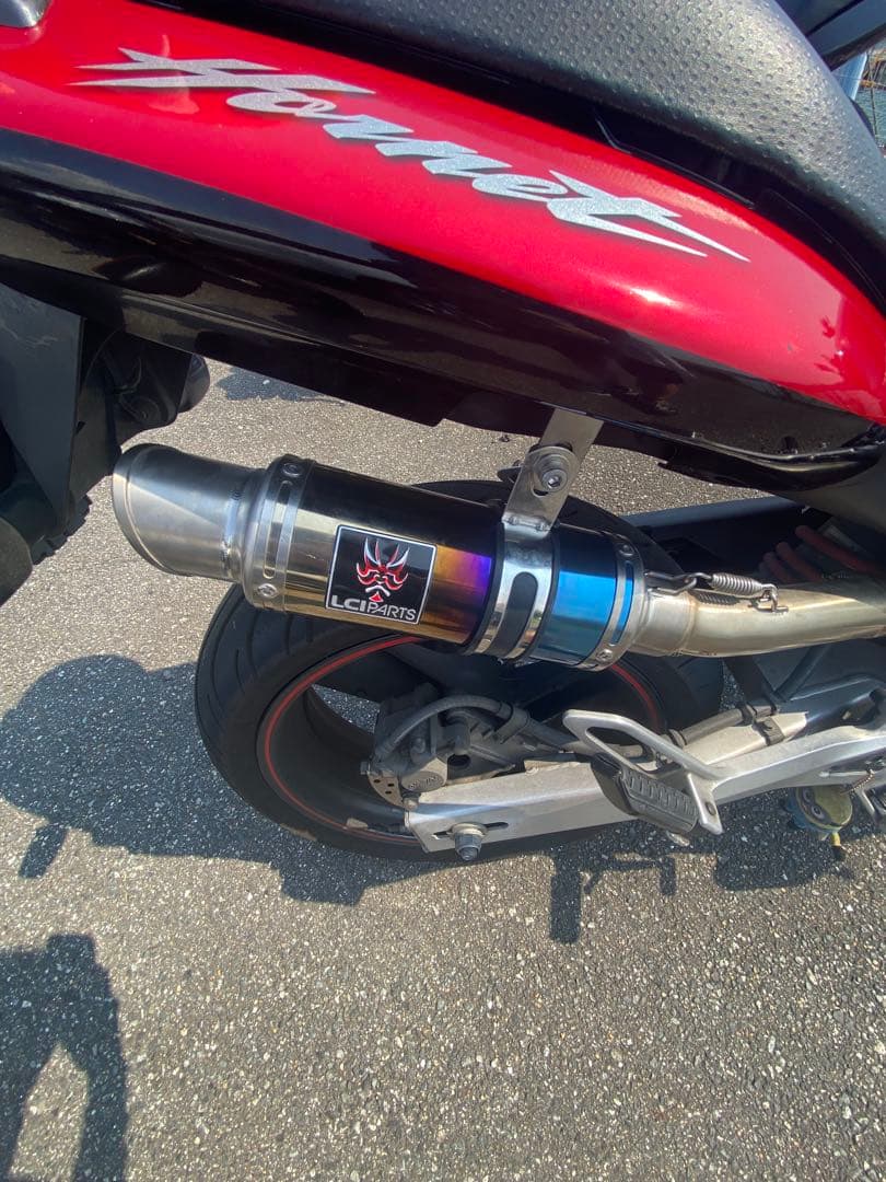 lci マフラー本体と中間 シルバー/ブルー