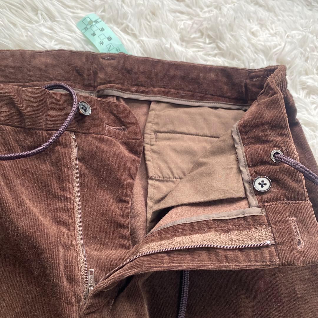 美品　ナノユニバース コーデュロイ セットアップ ブラウン　L