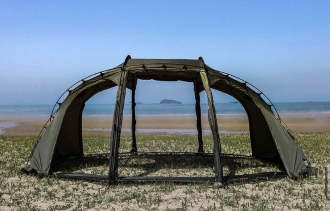 OVAL5 ドームトンネルテント ARBOR カーキ About camping