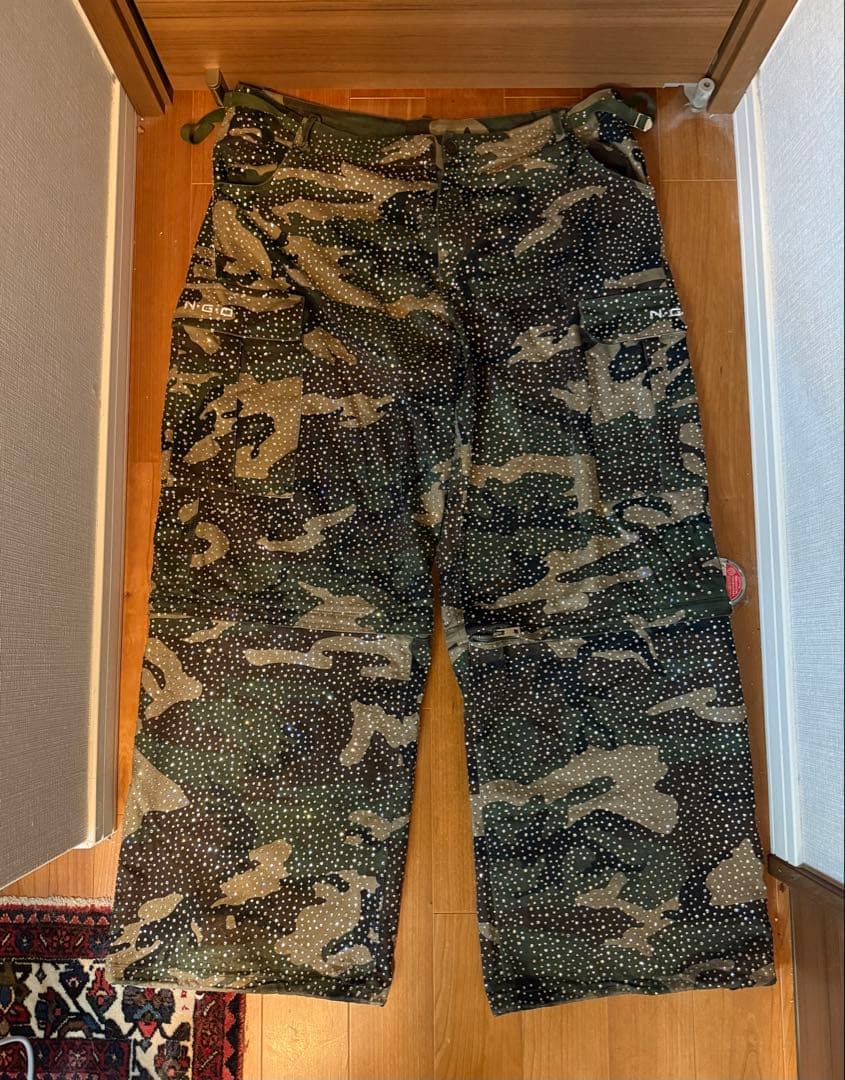 N.G.O 2WAY ミリタリーラインストーンパンツ