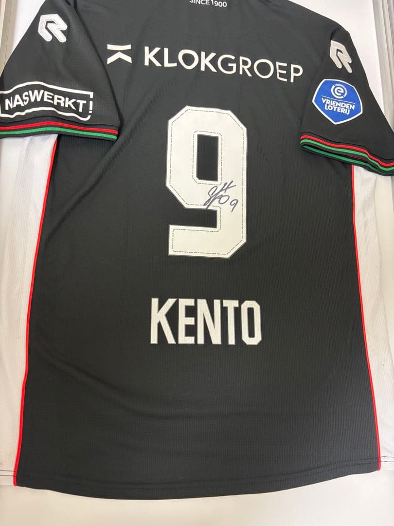 塩貝健人　実使用ユニフォーム　直筆サイン フェイエノールト戦2ゴール時着用