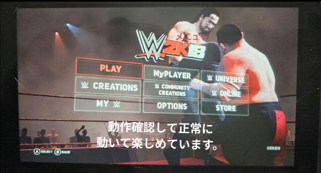 中古 WWE 2K18 Nintendo switch ソフト北米版 NY購入