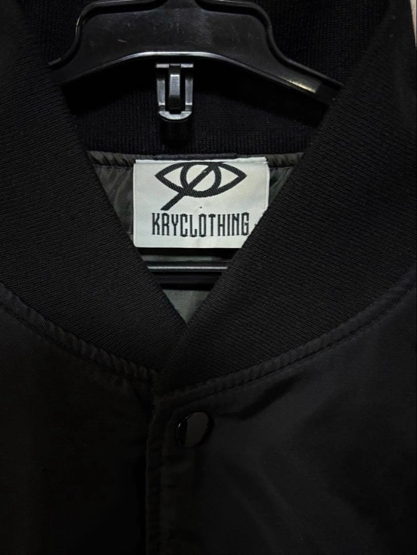 KRY CLOTHING DAEKI BIGサイズ中綿スタジャン ブラック L