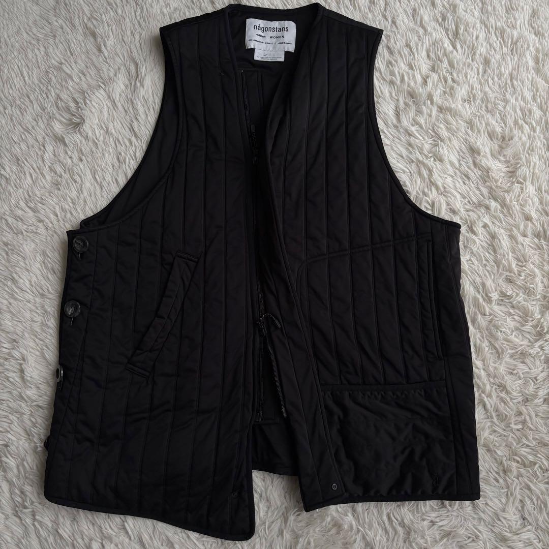 (ポテコ) ナゴンスタンス キルティング ベスト ロング丈 ジャケット