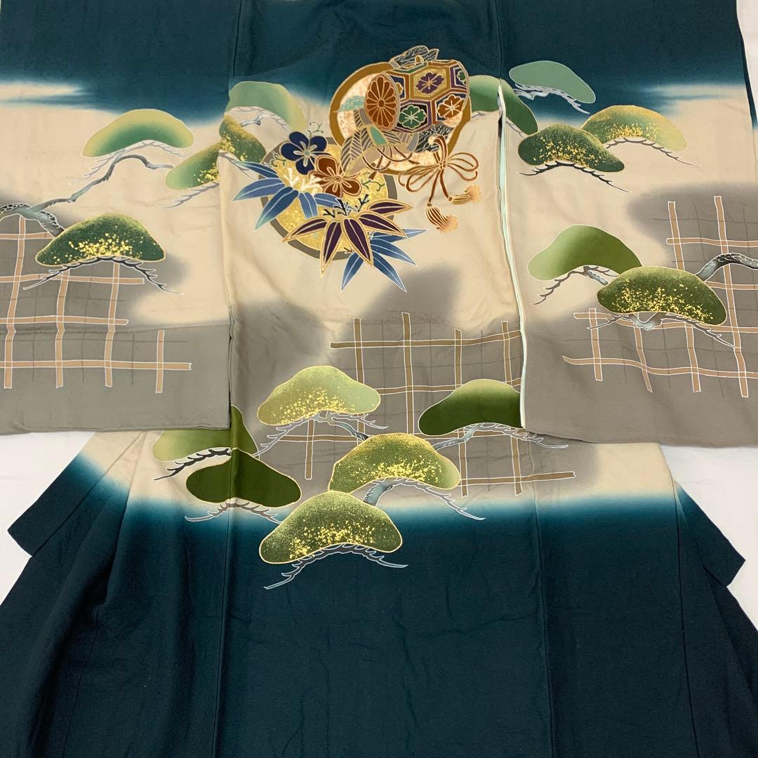 CHIKO 最高級品絹（表地裏地下着共）　産着祝着京友禅、本金、豪華手描き