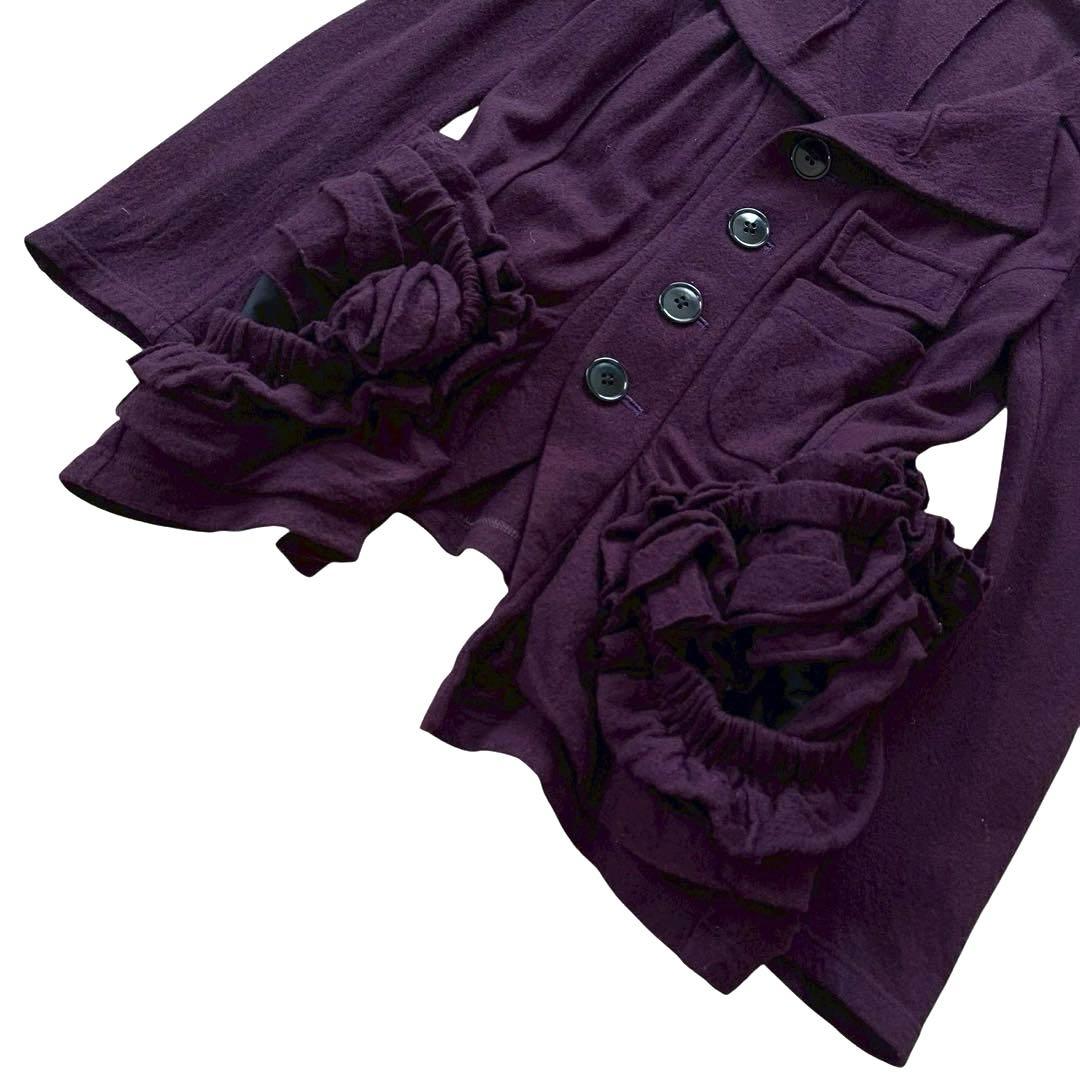 PDM コムデギャルソン ジャケット 変形 ウール パープル Mサイズ