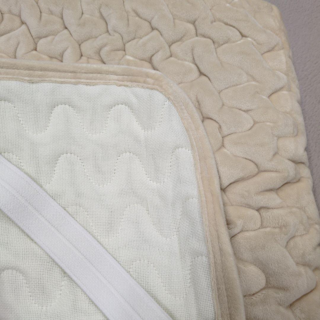 あったか敷きパッド遠赤綿入ポコポコキルトシングル＋あったかカバー2枚組