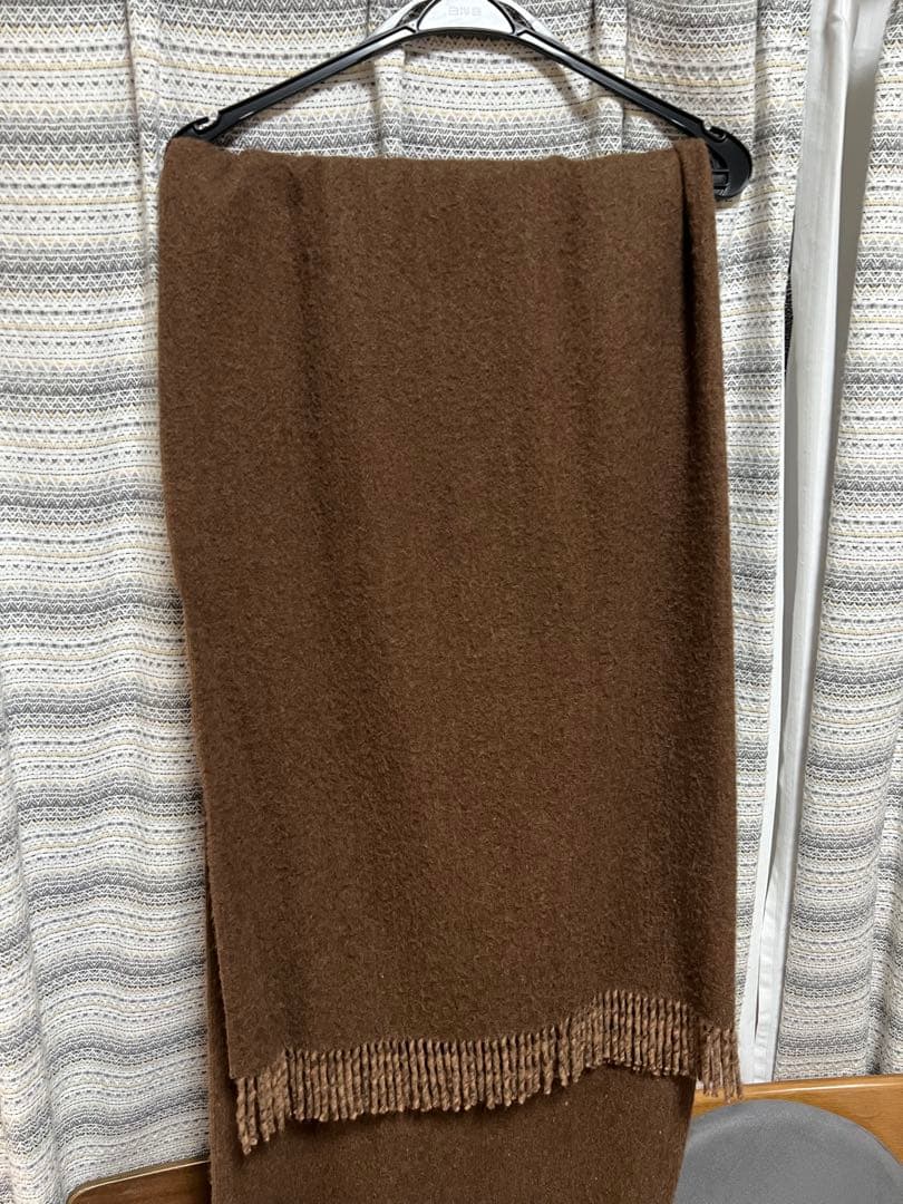 inoue brothers 大判 ストール ベビー アルパカ 茶