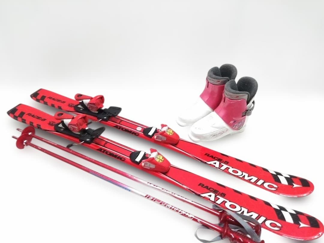 ジュニアスキー4点セット アトミック 110cm ブーツ アストロ 21.5cm