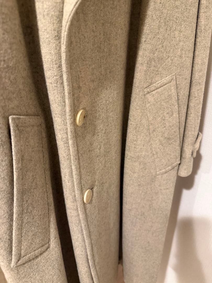 オーラリー SUPER MILLED SHETLAND WOOL COAT