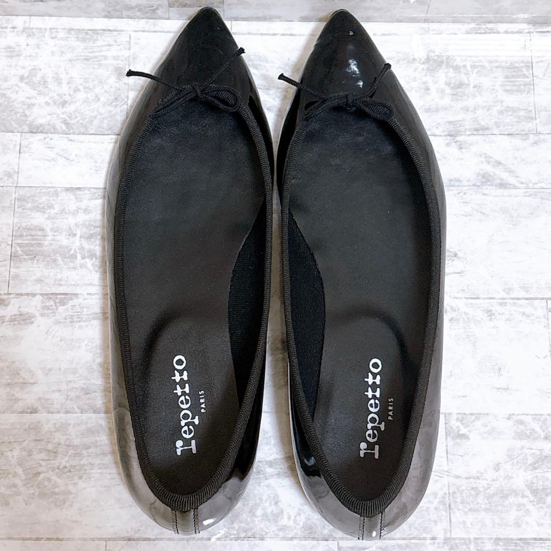 美品✨レペット JUNON バレエシューズ ラバーソール 裏張不要 25cm 黒