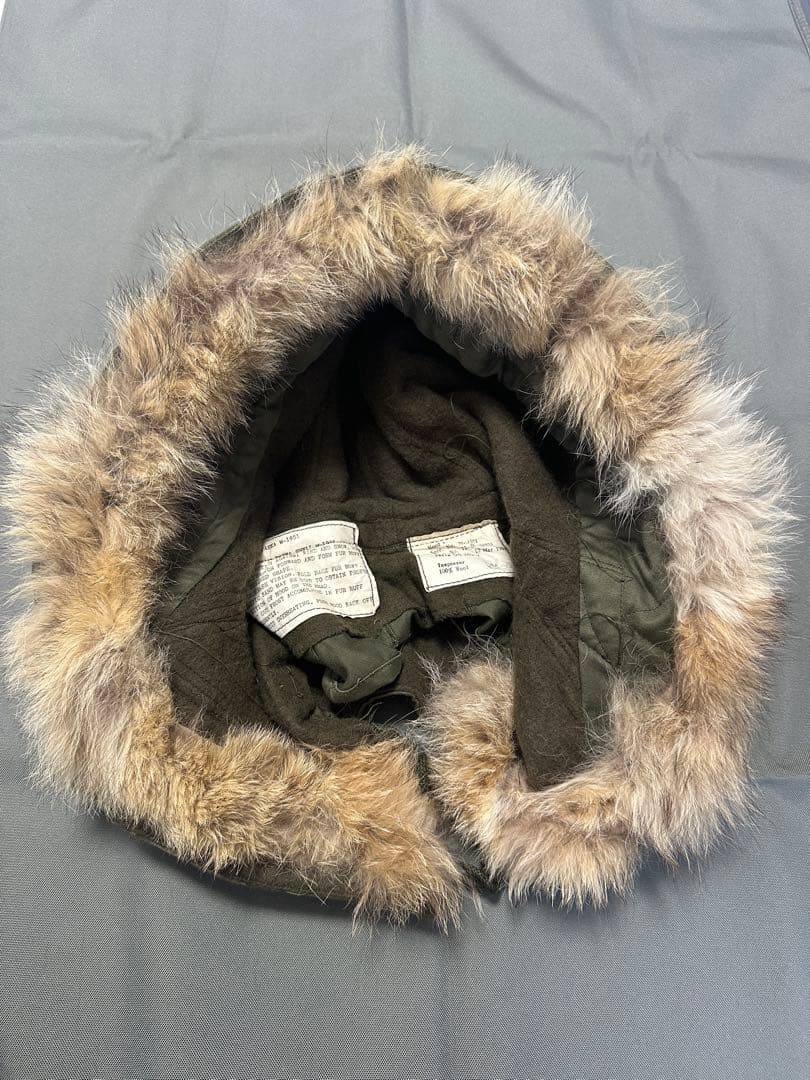 M-51 パーカー用フード　白ラベル