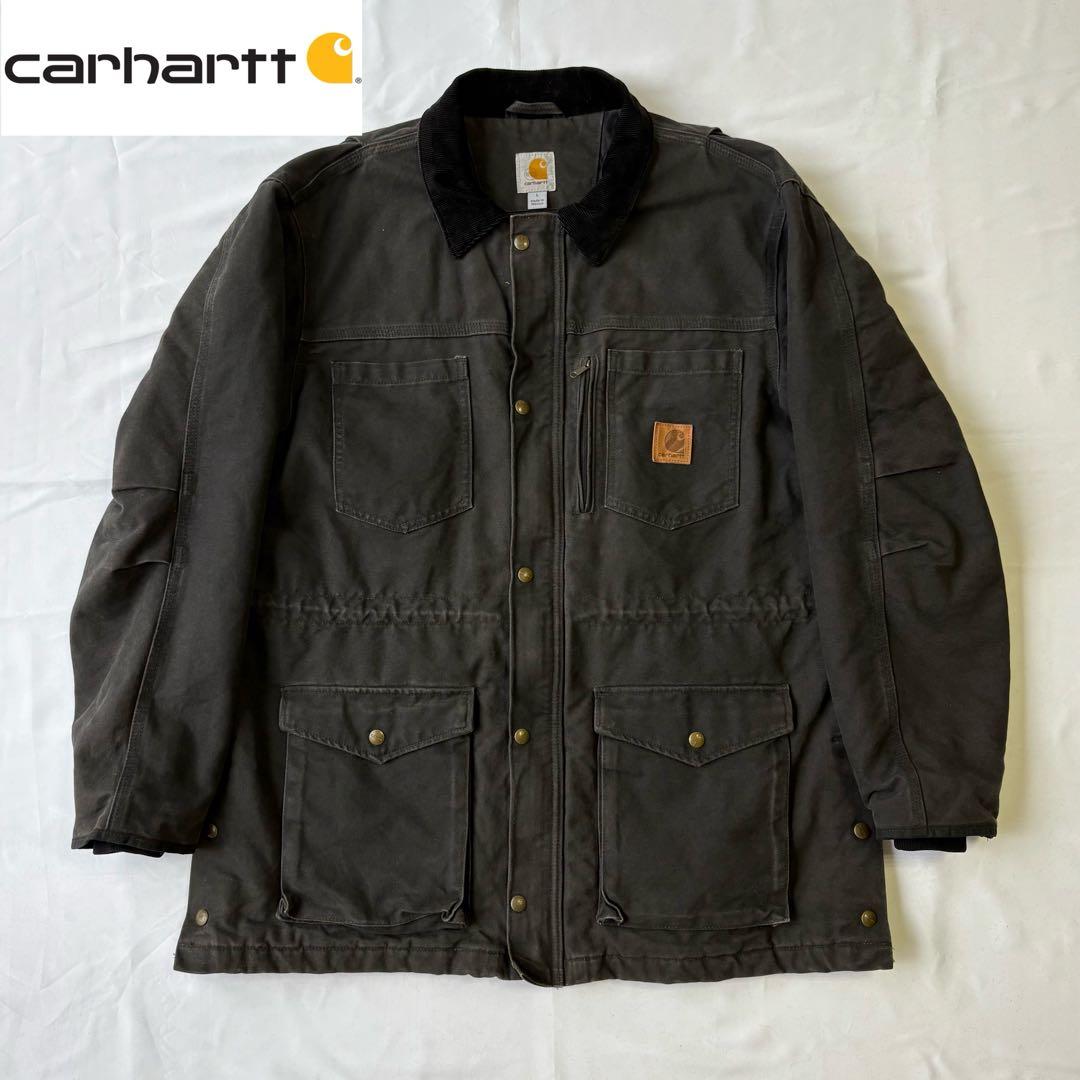 CARHARTT カーハート ランチャーコート ダックジャケット ブラック L
