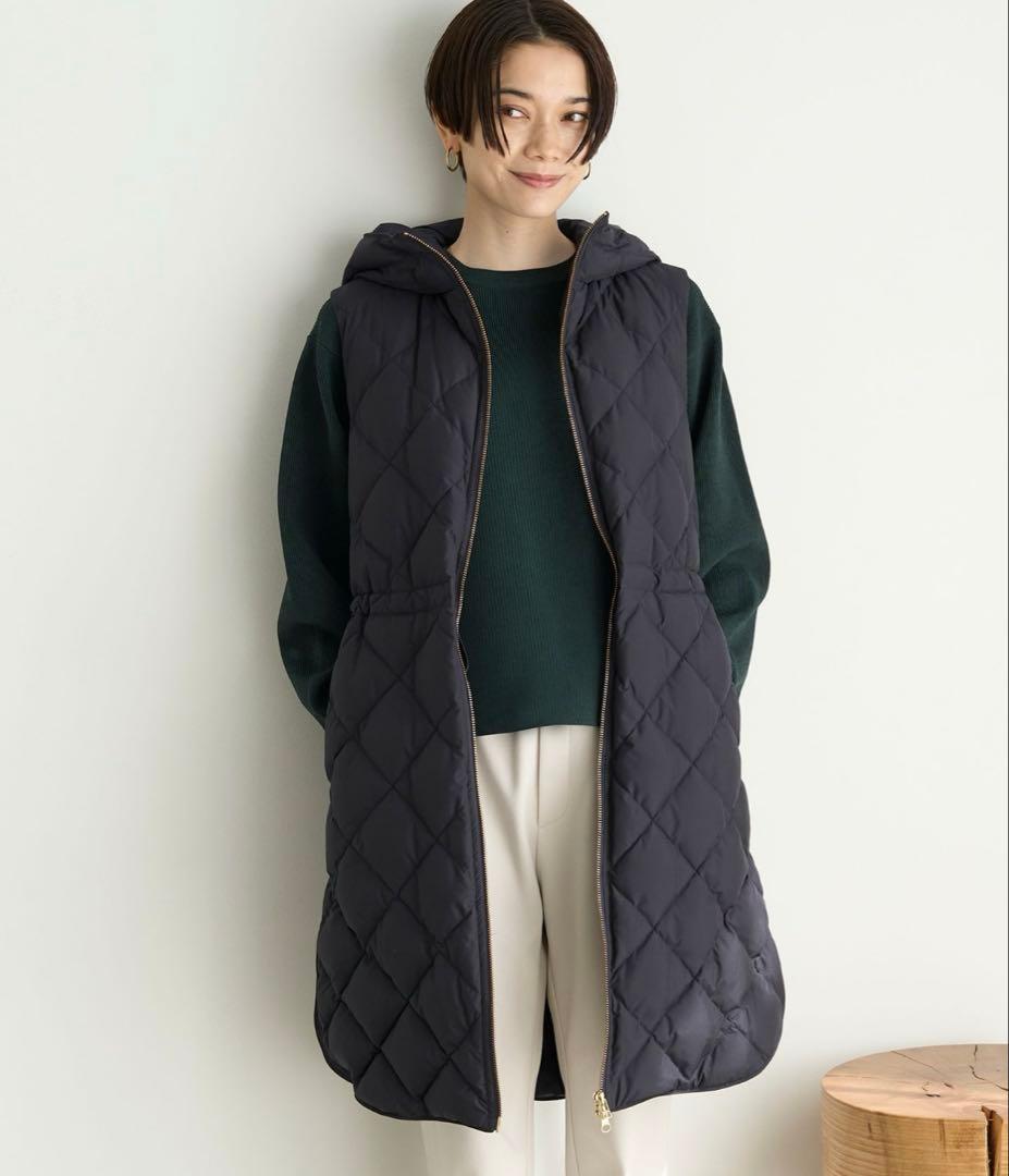 完売品【TAION×UNFILO 】フード付きジレ アンフィーロ　ダウンジレ