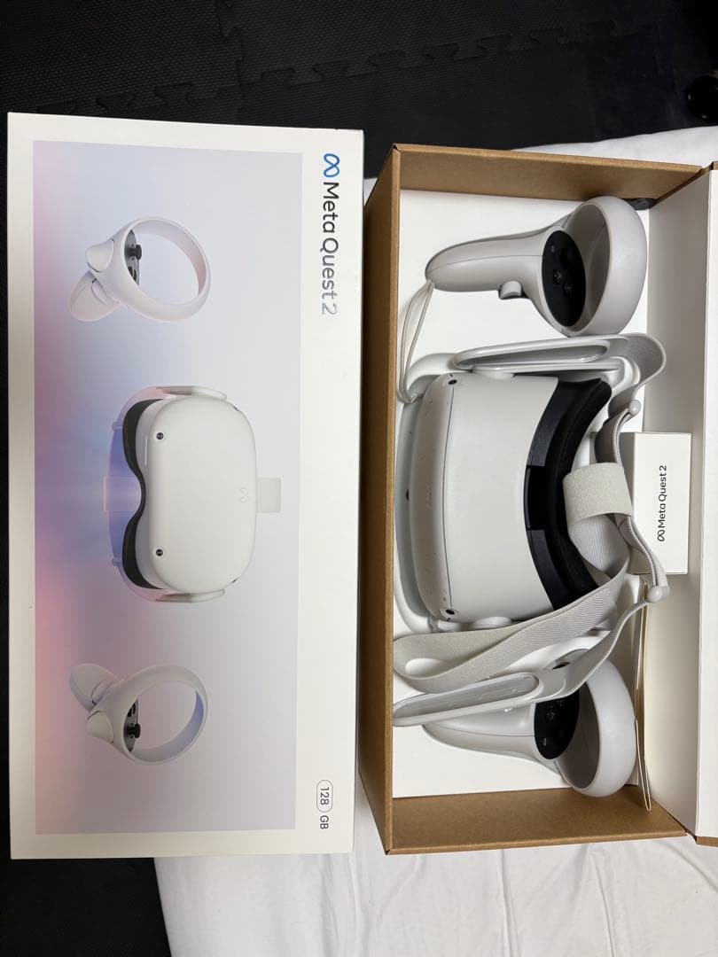  Quest 2 VRヘッドセット 128GB コントローラー付き