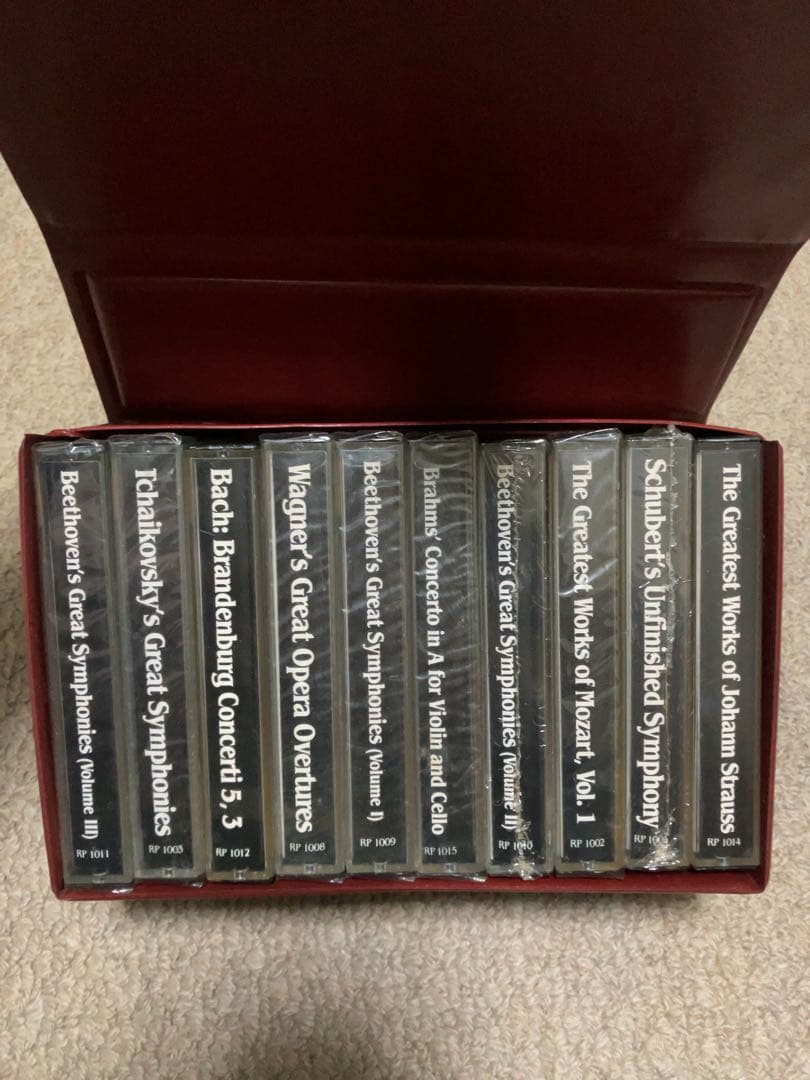 【カセット】クラシック集　10セット 収納ケース付き