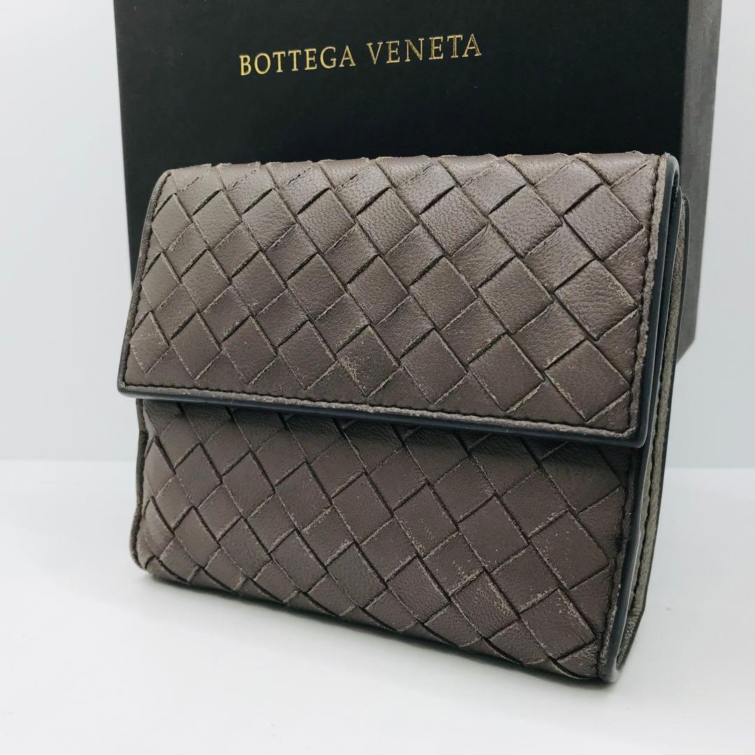 ボッテガ ヴェネタ✨ イントレチャート コンパクトウォレット 二つ折り財布